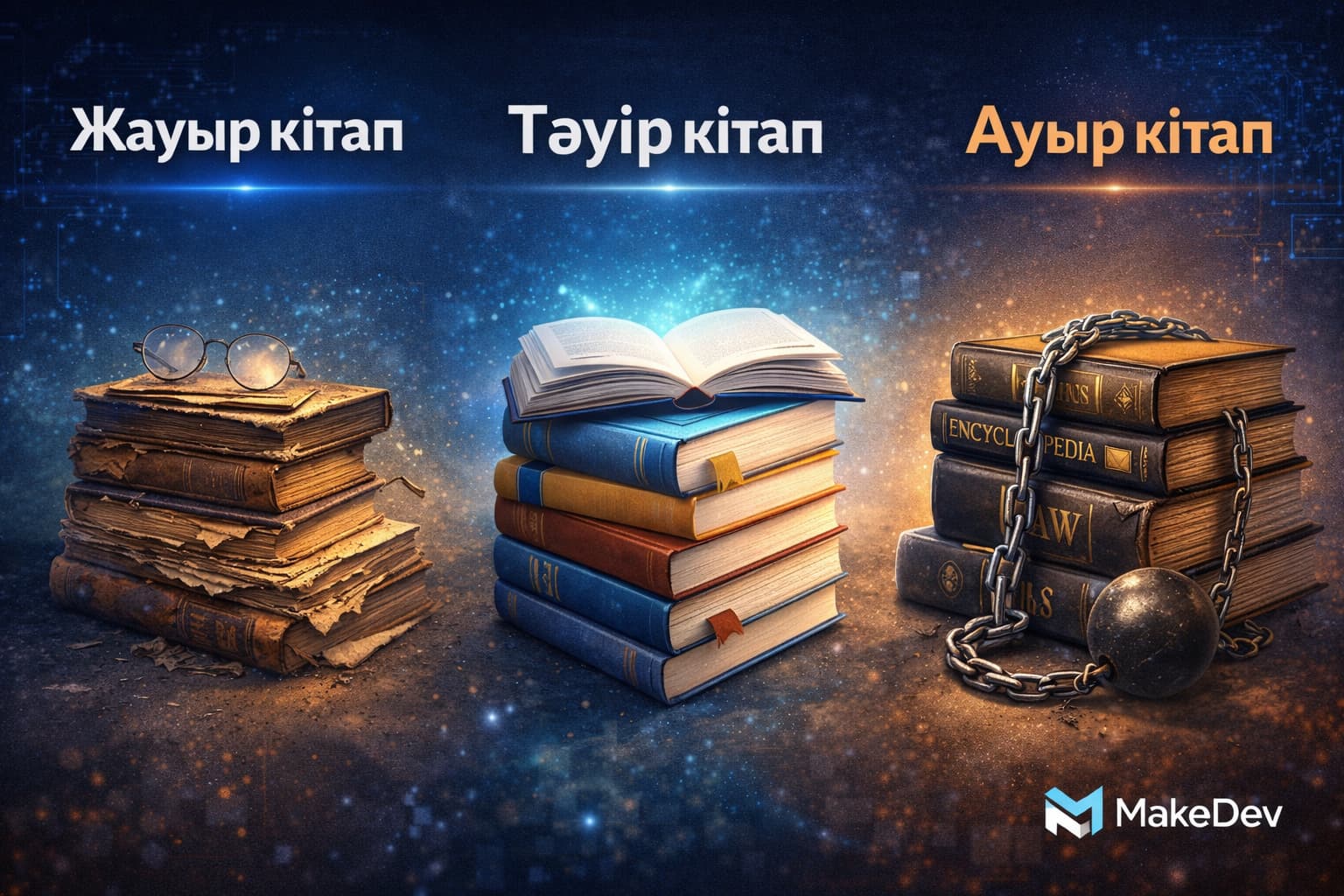 Жауыр кітап, Тәуір кітап, Ауыр кітап